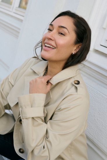 Kaffe Curve Tricia Jacke Federgrau - Jacken & Mäntel - 