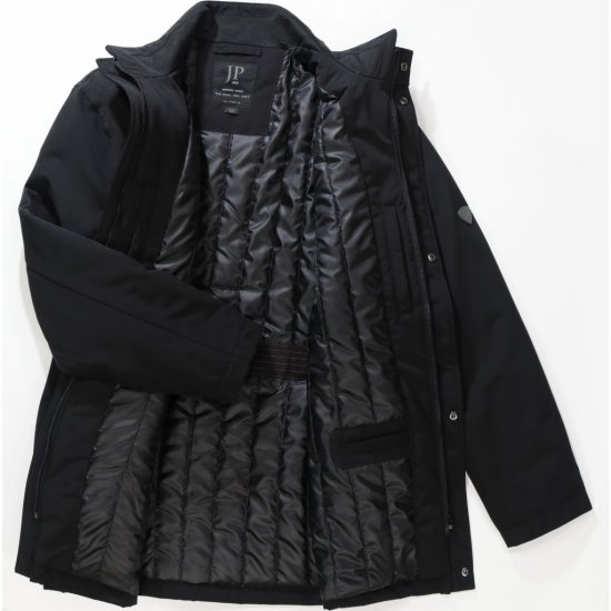 JP1880 Jacket Business Waterproof Windproof Black TALL - HERRENBEKLEIDUNG MT-6XLT - Langgrößen für Herren