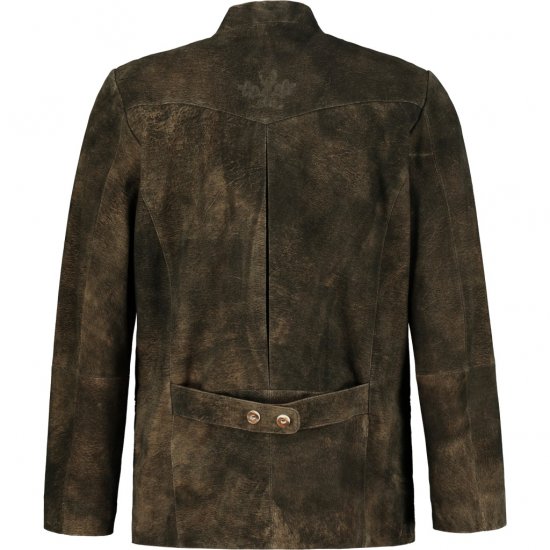 JP1880 Jacket Goat Suede Traditional Mahogany Brown - Trachten & Oktoberfest - Trachten & Oktoberfest in großen Größen