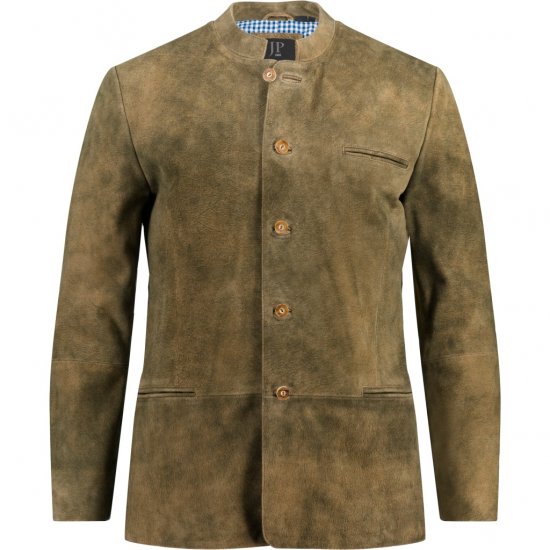 JP1880 Traditional Jacket Janker Goat Suede Brown - Festmode - Festliche Mode – Stilvoll und bequem feiern