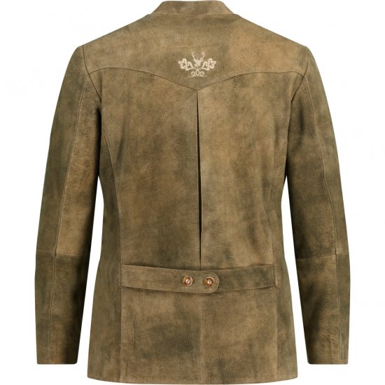 JP1880 Traditional Jacket Janker Goat Suede Brown - Festmode - Festliche Mode – Stilvoll und bequem feiern