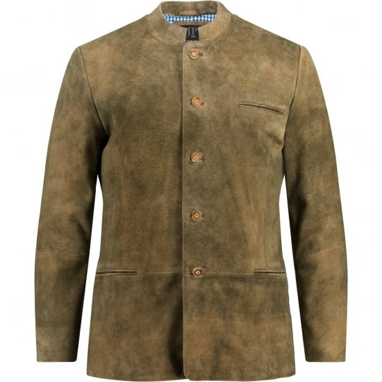 JP1880 Traditional Jacket Janker Goat Suede Brown - Festmode - Festliche Mode – Stilvoll und bequem feiern