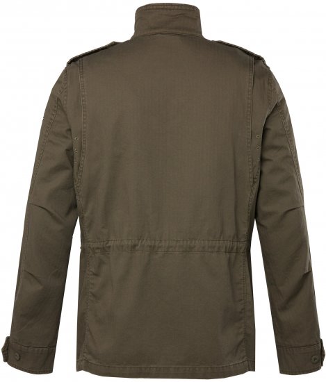 JP1880 Field Jacket with Badges Vintage Look TALL Moss Green - TALL jacken - 