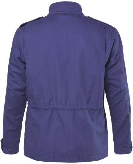 JP1880 Field Jacket with Badges Vintage Look Light Azure Blue - Herren jacken - Herren Jacken in großen Größen