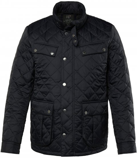 JP1880 Quilted with Multiple Pockets Jacket Black - Herren jacken - Herren Jacken in großen Größen