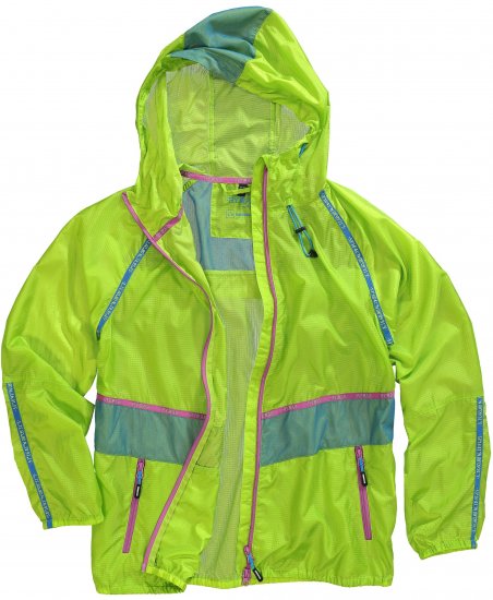 Ulla Popken Neon Rain Jacket Activewear Safety Yellow - Jacken - 