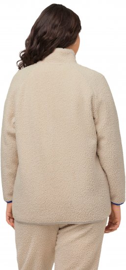 Ulla Popken Teddy Fleece Jacket Vanilla - Jacken - 