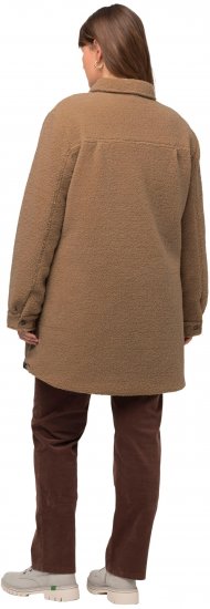 Ulla Popken Reversible Teddy Fleece Quilted Jacket Black - Jacken - 