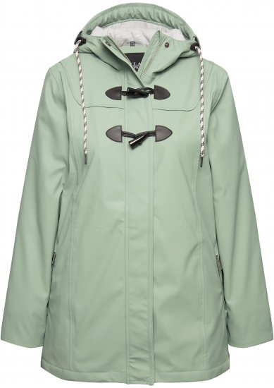 Ulla Popken HYPRAR Rain Jacket Mint Green - Jacken - 