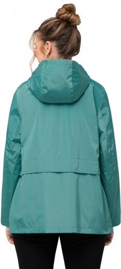 Ulla Popken HYPRAR Water-Repellent Windbreaker Soft Turquoise - Jacken - 