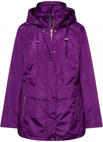 Ulla Popken HYPRAR Water-Repellent Windbreaker Dark Purple - Jacken - 