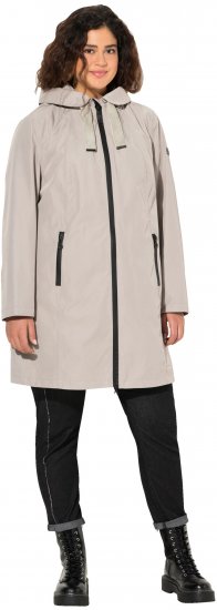 Ulla Popken HYPRAR Waterproof Jacket Medium Grey - Jacken - 