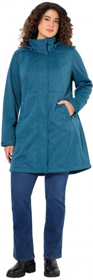 Ulla Popken HYPRAR Melange Softshell Jacket Grey Blue - Jacken - 