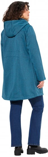 Ulla Popken HYPRAR Melange Softshell Jacket Grey Blue - Jacken - 
