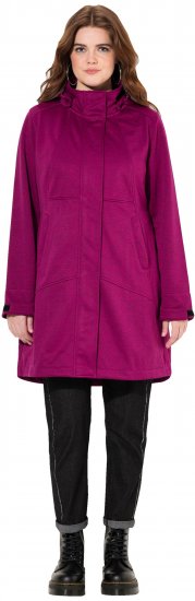 Ulla Popken HYPRAR Melange Softshell Jacket Berry - Jacken - 
