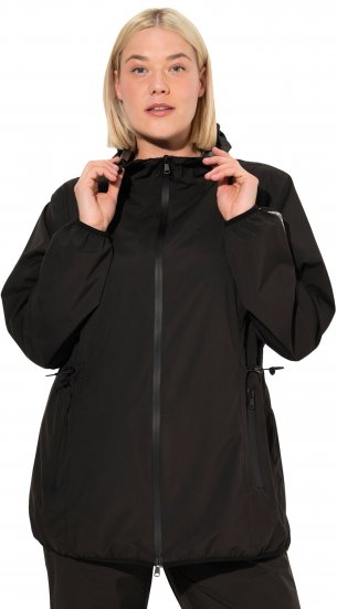 Ulla Popken Lightweight Rain Jacket Black - Jacken - 