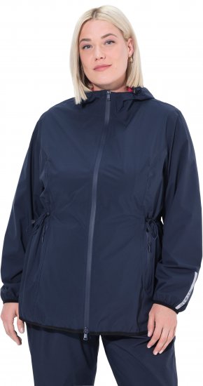 Ulla Popken Lightweight Rain Jacket Navy - Jacken - 