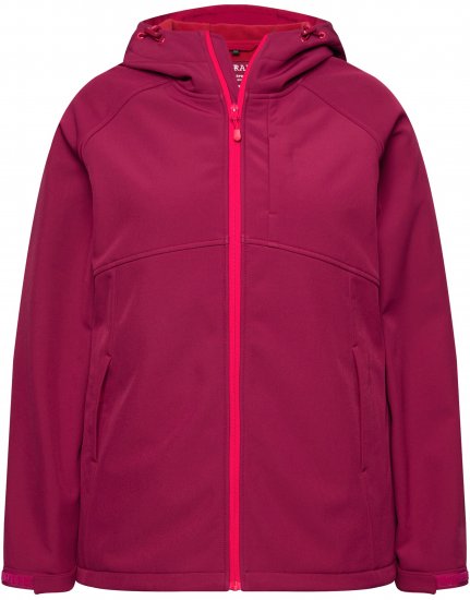 Ulla Popken Softshell Contrast Color Jacket Magenta - Jacken - 