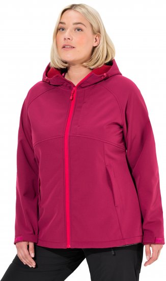 Ulla Popken Softshell Contrast Color Jacket Magenta - Jacken - 
