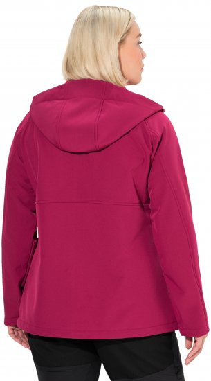 Ulla Popken Softshell Contrast Color Jacket Magenta - Jacken - 