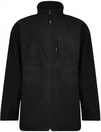 Espionage FL014 Bonded Fleece Jacket Black - Herren jacken - Herren Jacken in großen Größen