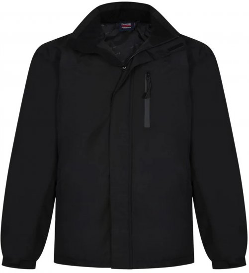 Espionage JT121 Padded Waterproof Coat Black - Herren jacken - Herren Jacken in großen Größen