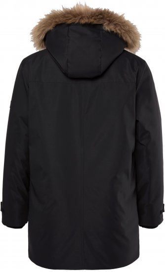 Men Plus Parka With Fur Hood Black - Herren jacken - Herren Jacken in großen Größen