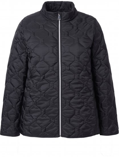 Ulla Popken HYPRAR Lightweight Quilted Water-Repellent Jacket Black - Jacken - 