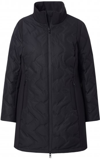 Ulla Popken HYPRAR Laser Quilted Jacket Black - Jacken - 