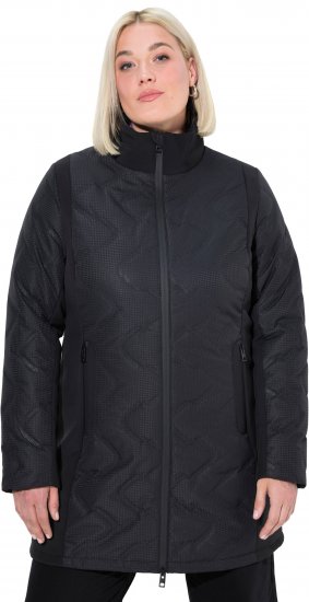 Ulla Popken HYPRAR Laser Quilted Jacket Black - Jacken - 