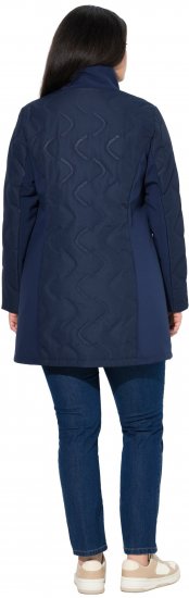 Ulla Popken HYPRAR Laser Quilted Jacket Navy - Jacken - 