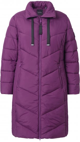 Ulla Popken HYPRAR Longline Water Repellent Jacket Plum - Jacken - 
