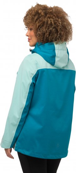 Ulla Popken HYPRAR Lightweight Triple Function Jacket Turquoise - Jacken - 