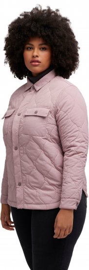 Ulla Popken Wavy Quilted Fully Lined Lightweight Jacket Old Pink - Jacken - 