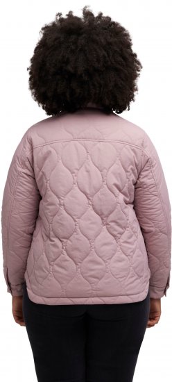 Ulla Popken Wavy Quilted Fully Lined Lightweight Jacket Old Pink - Jacken - 