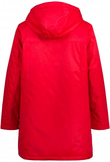 Ulla Popken HYPRAR Triple Function Contrast Trim Quilted Lining Jacket Salsa Red - Jacken - 
