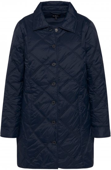Ulla Popken Quilted Jacket Navy - Jacken - 