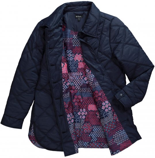 Ulla Popken Quilted Jacket Navy - Jacken - 