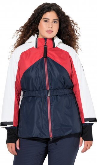 Ulla Popken Performance Peplum Ski Jacket Navy - Jacken - 
