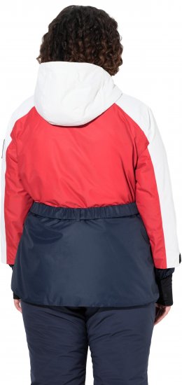 Ulla Popken Performance Peplum Ski Jacket Navy - Jacken - 