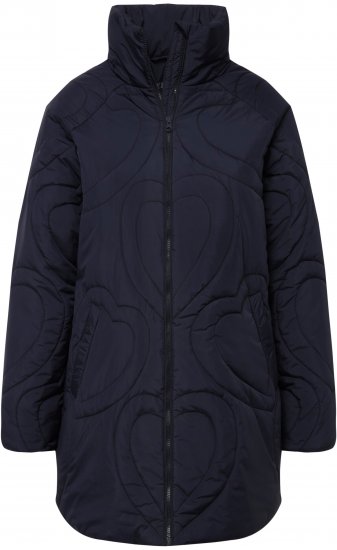 Ulla Popken HYPRAR Heart Quilted Jacket Navy - Jacken - 