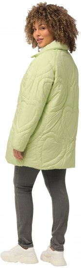 Ulla Popken HYPRAR Heart Quilted Jacket Light Sage - Jacken - 