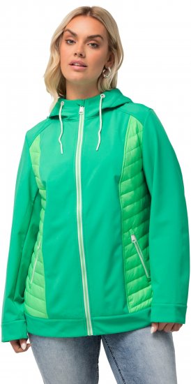 Ulla Popken Hyprar Quilt Mix Jacket Green Spring - Jacken - 