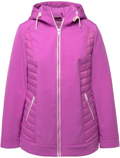 Ulla Popken Hyprar Quilt Mix Jacket Light Heather - Jacken - 