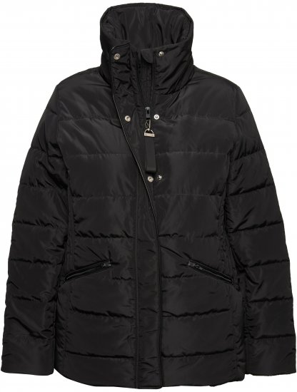 Ulla Popken Quilted Puffer Coat Black - Jacken - 