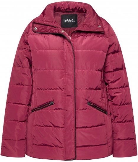 Ulla Popken Quilted Puffer Coat Carmine Red - Jacken - 