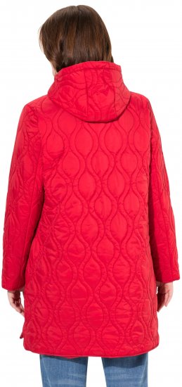 Ulla Popken HYPRAR Quilted Water-Repellent Jacket Red Salsa - Jacken - 