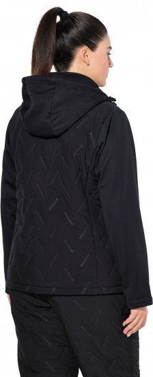 Ulla Popken Triple Function Laser Quilted Softshell Jacket Black - Jacken - 