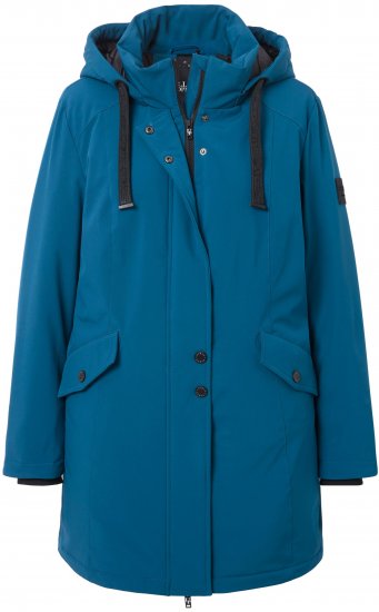 Ulla Popken HYPRAR Long Softshell Jacket Ocean Blue - Jacken - 