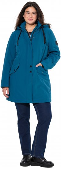 Ulla Popken HYPRAR Long Softshell Jacket Ocean Blue - Jacken - 